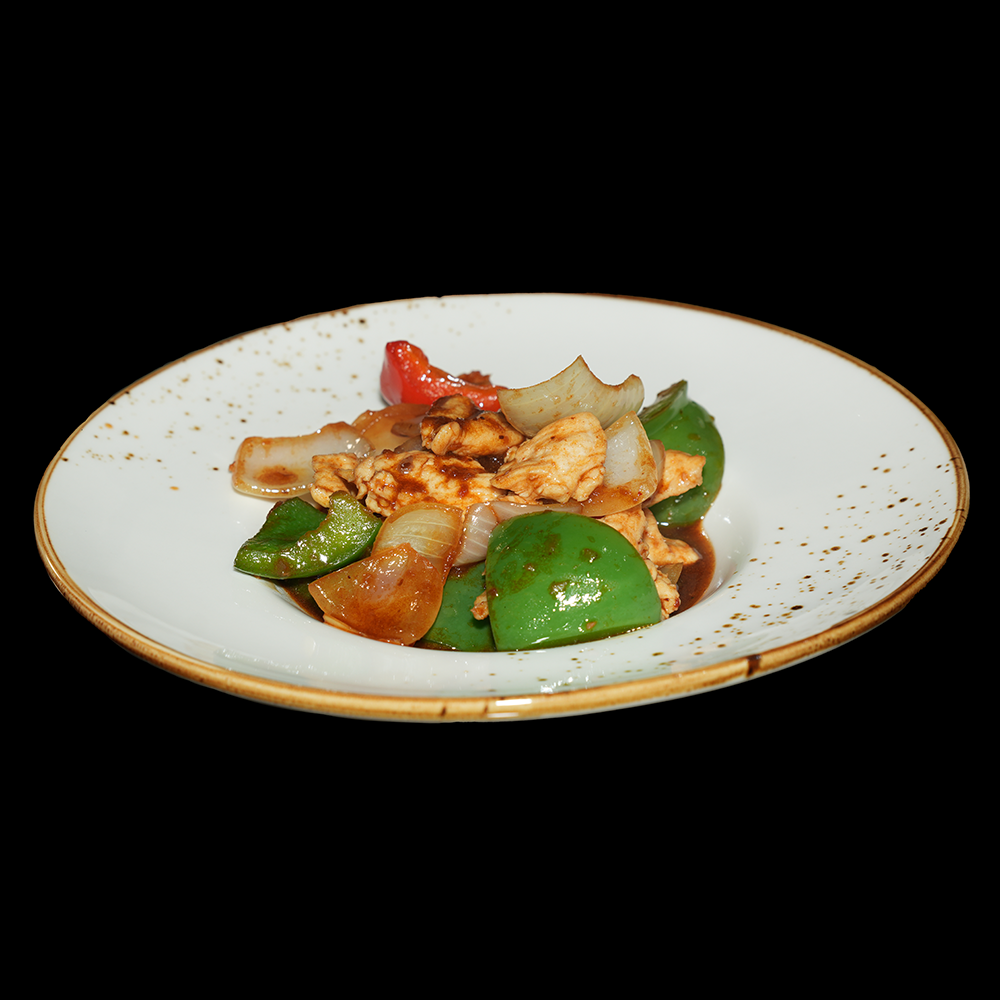 Pollo con salsa teriyaki
