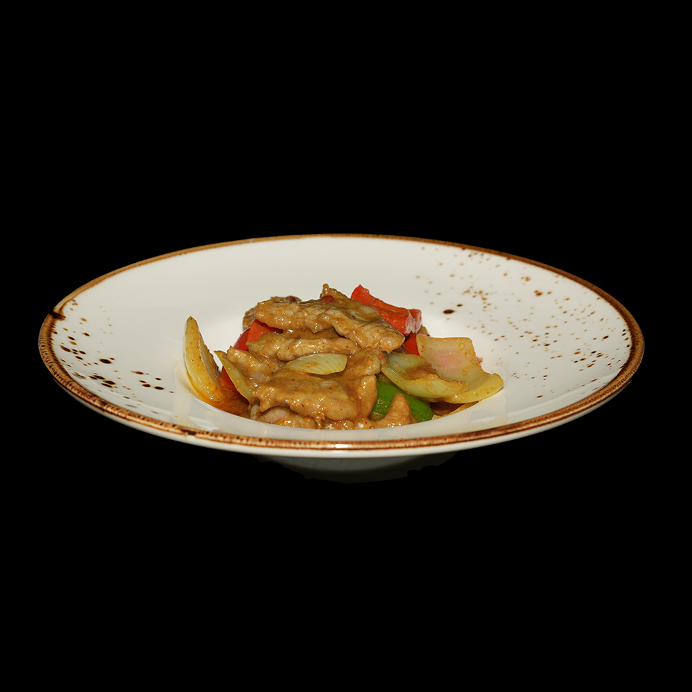 Ternera con salsa curry