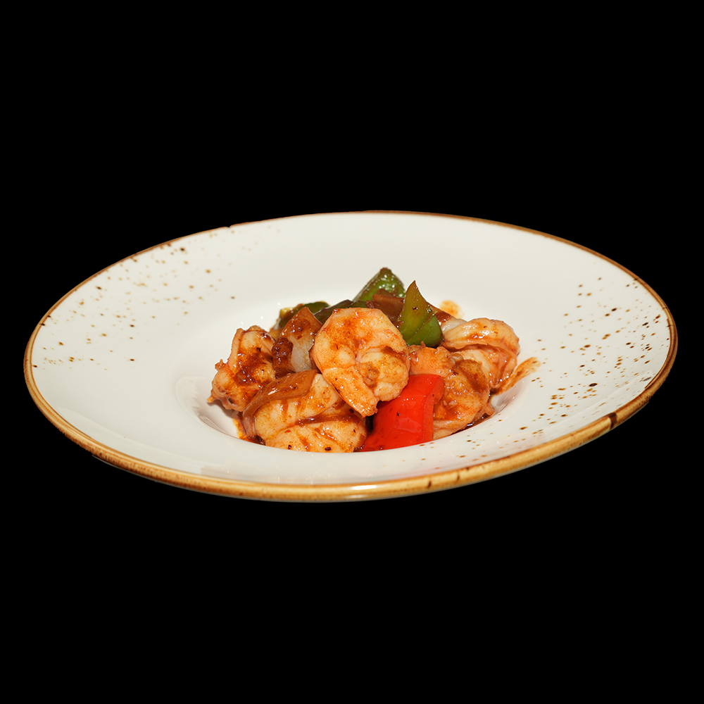 Gamba con salsa picante