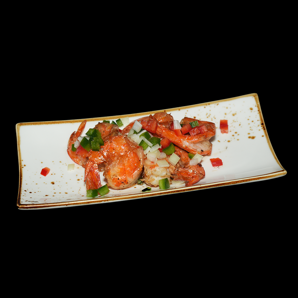 Gamba con sal y pimienta
