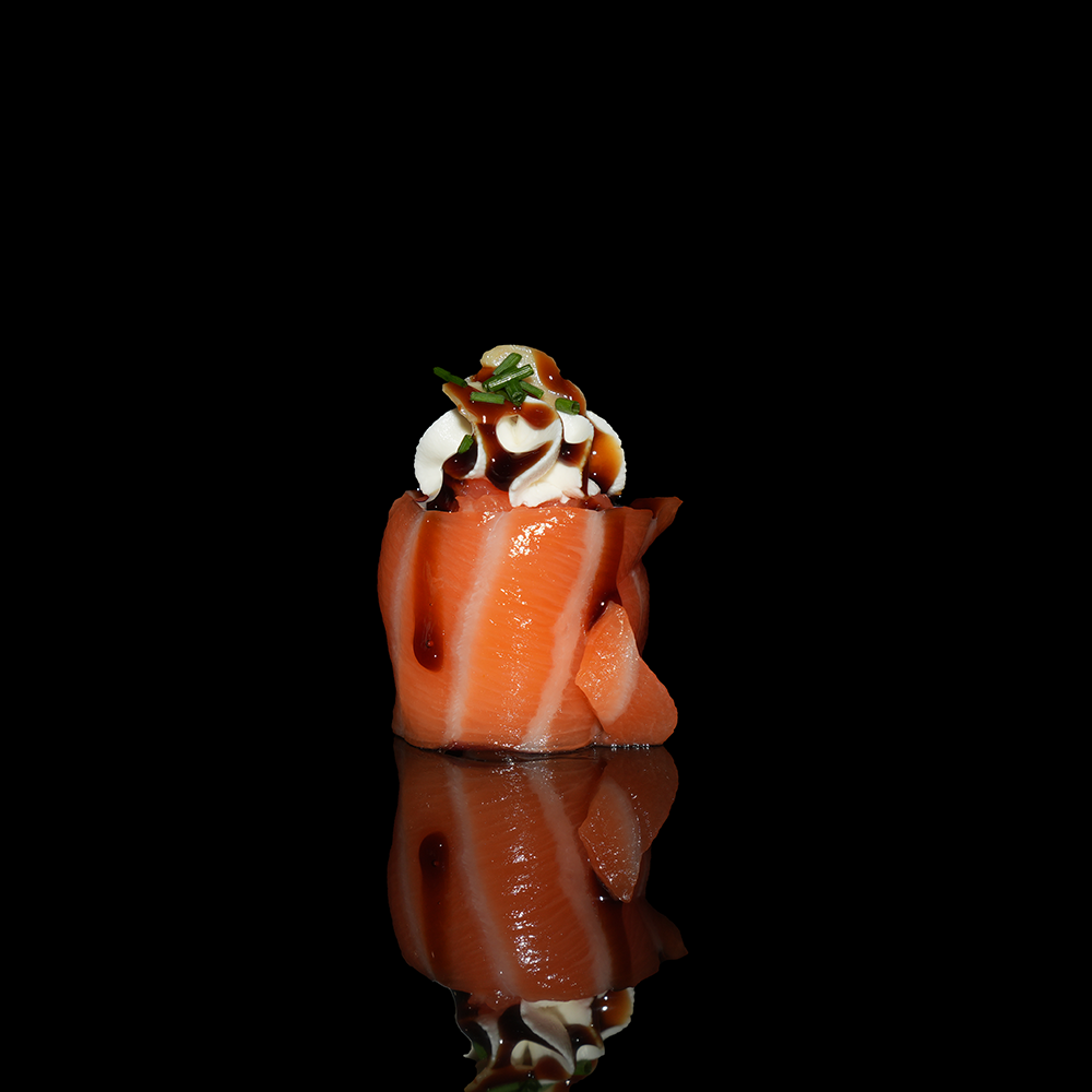 Gunkan de queso crema y salsa teriyaki 1u