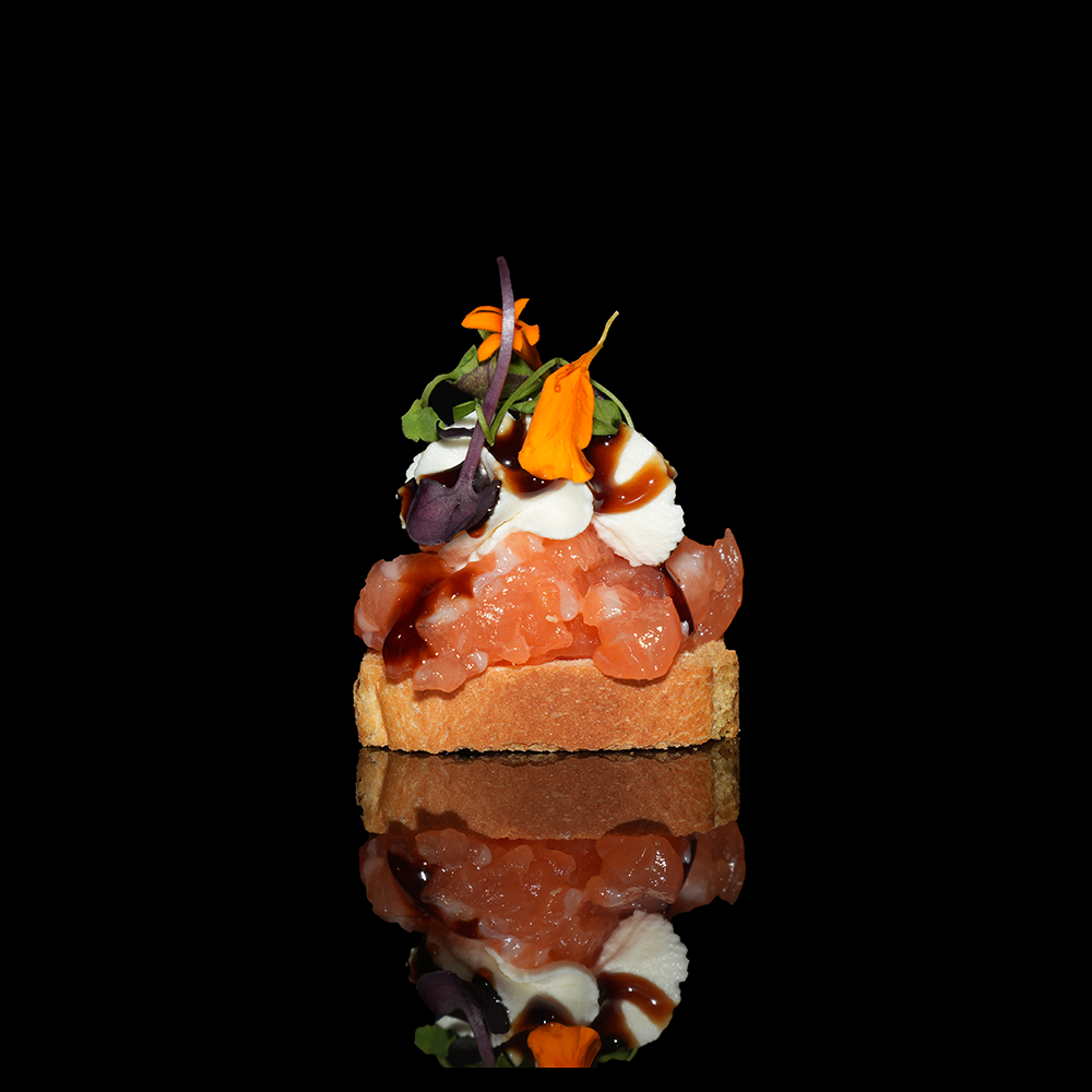 Pringle salmón con queso crema y salsa teriyaki 1u